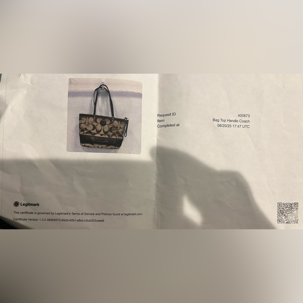 Coach Y2K Tan and Brown Signature Stripe Collection Tote /Wallet Set comes w/COA - Picture 3 of 16